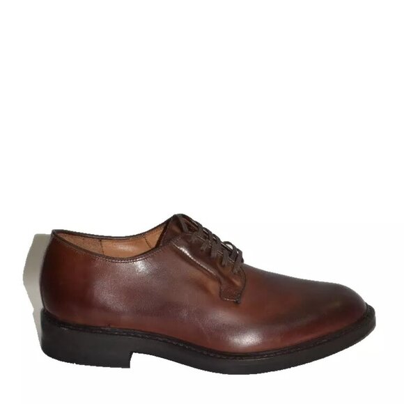 New! Allen Edmonds Drake Derby Dress Shoe Mahogany Brown 10.5 D 6562 DD297A